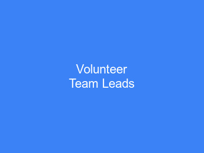 Volunteer Team Leads